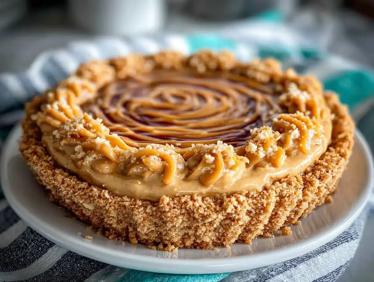 no-bake peanut butter pie preparation steps