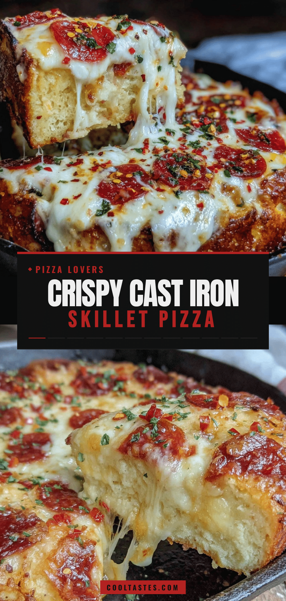 one-skillet cast iron pizza recipe