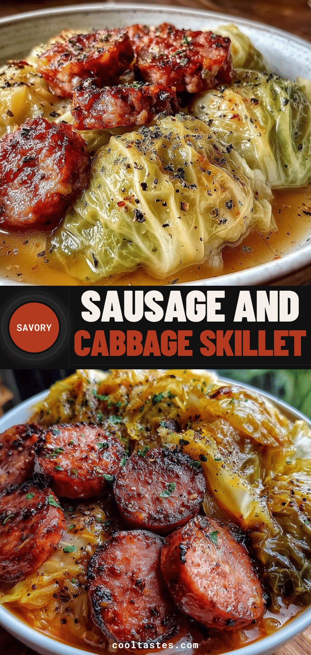 one-skillet sausage and cabbage dinner recipe