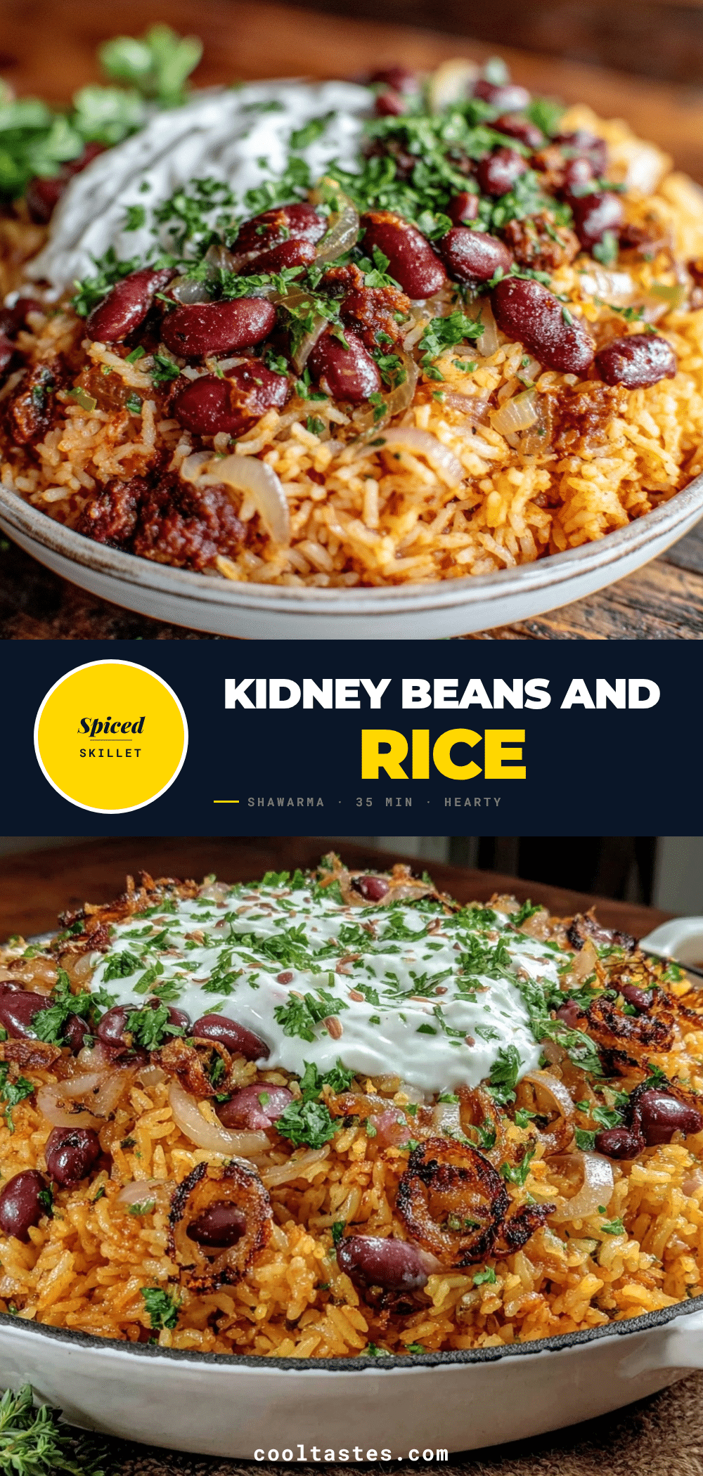 one-skillet spiced kidney beans and rice recipe
