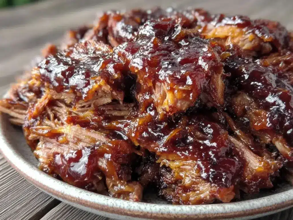 oven pulled pork recipe - featured image