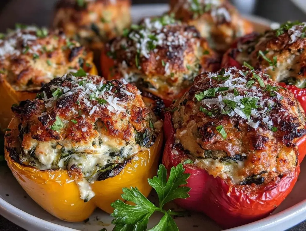 ricotta stuffed peppers - featured image