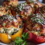 ricotta stuffed peppers - featured image