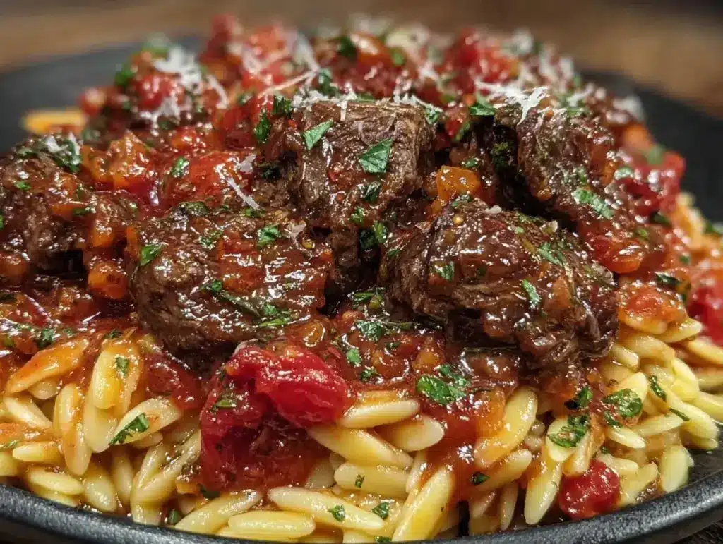slow-cooked beef giouvetsi - featured image