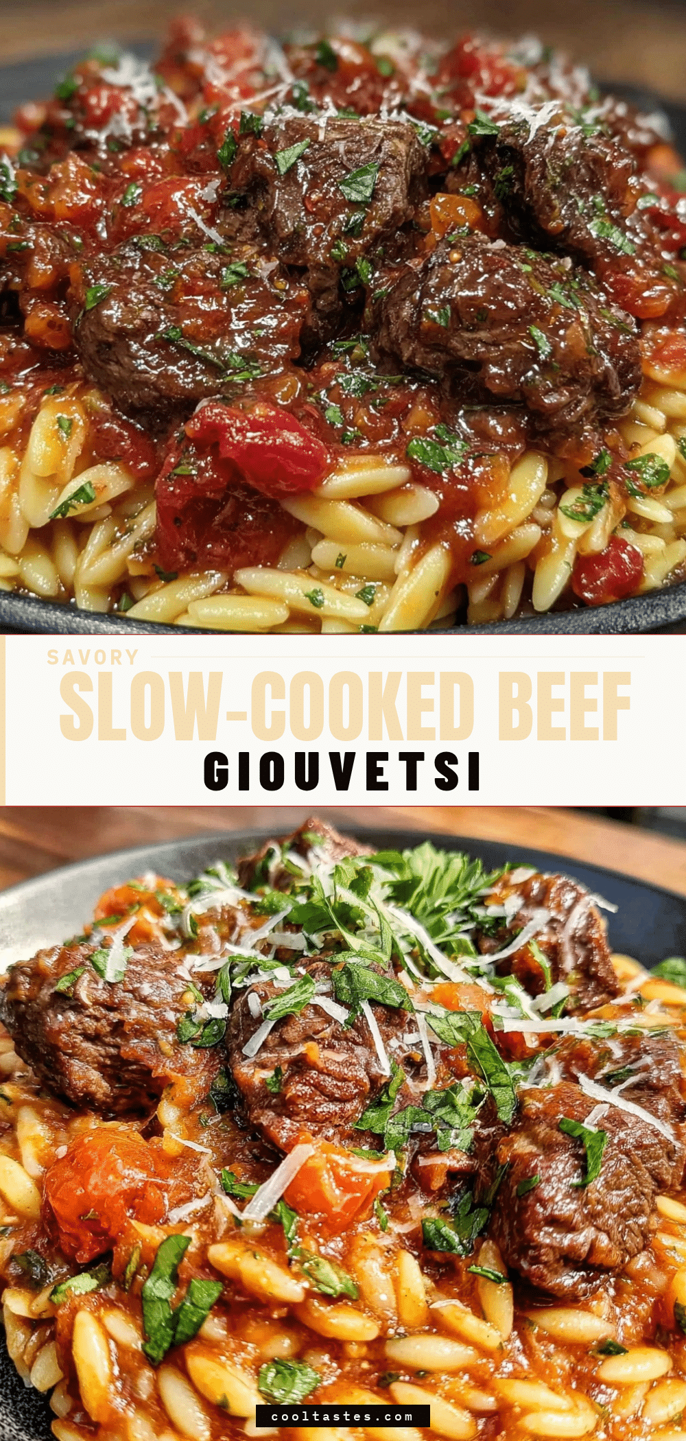 slow-cooked beef giouvetsi recipe