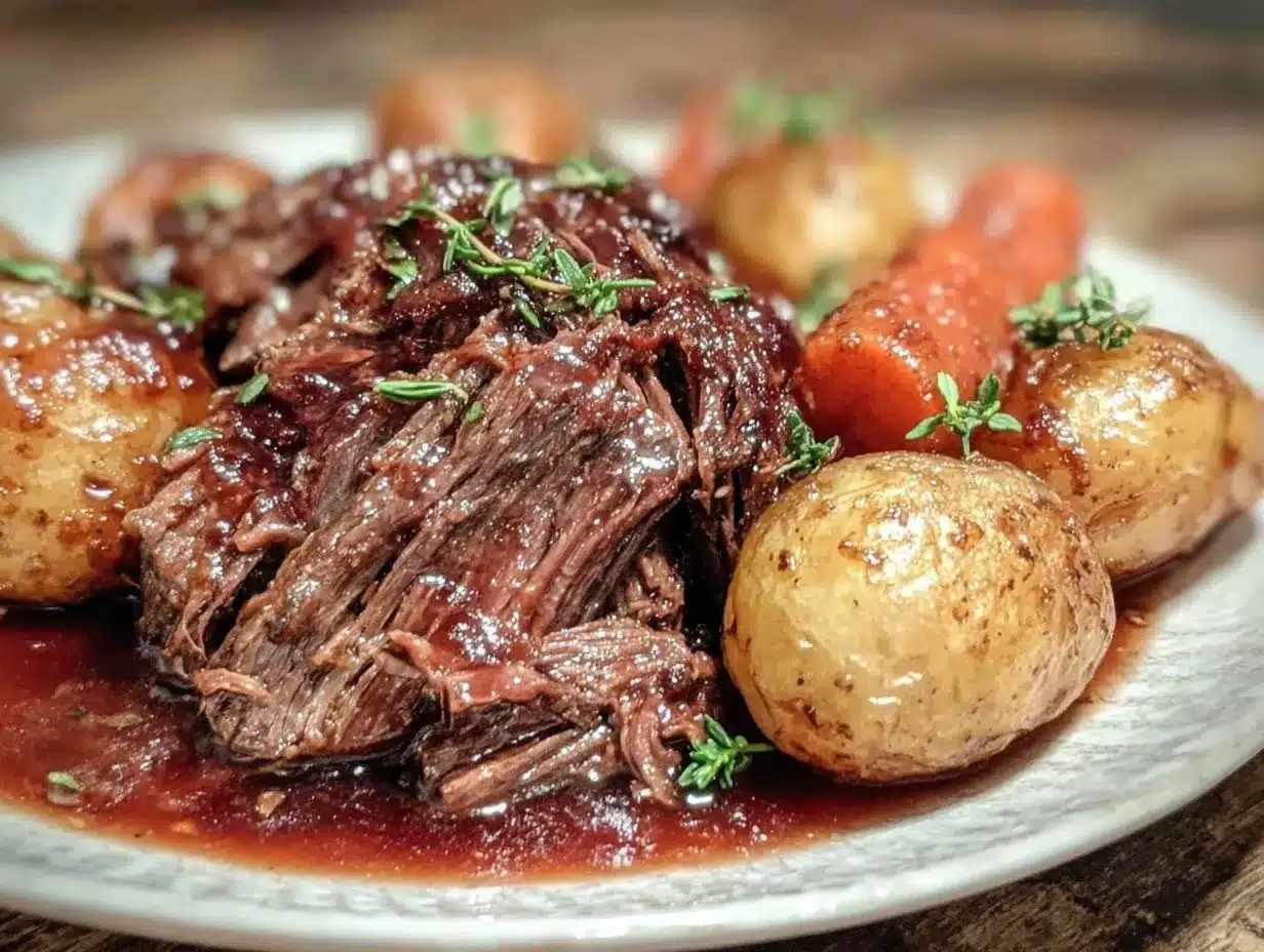 slow cooker beef pot roast preparation steps
