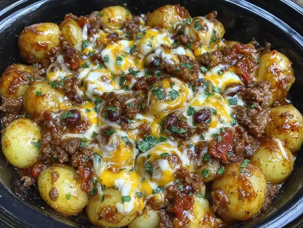 slow cooker cowboy casserole - featured image