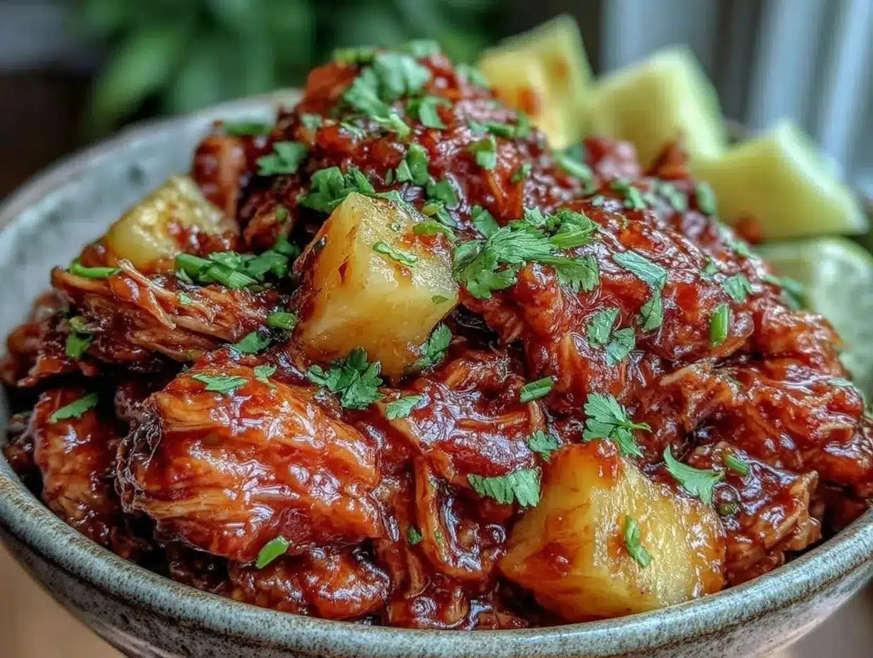 slow cooker hawaiian chicken preparation steps