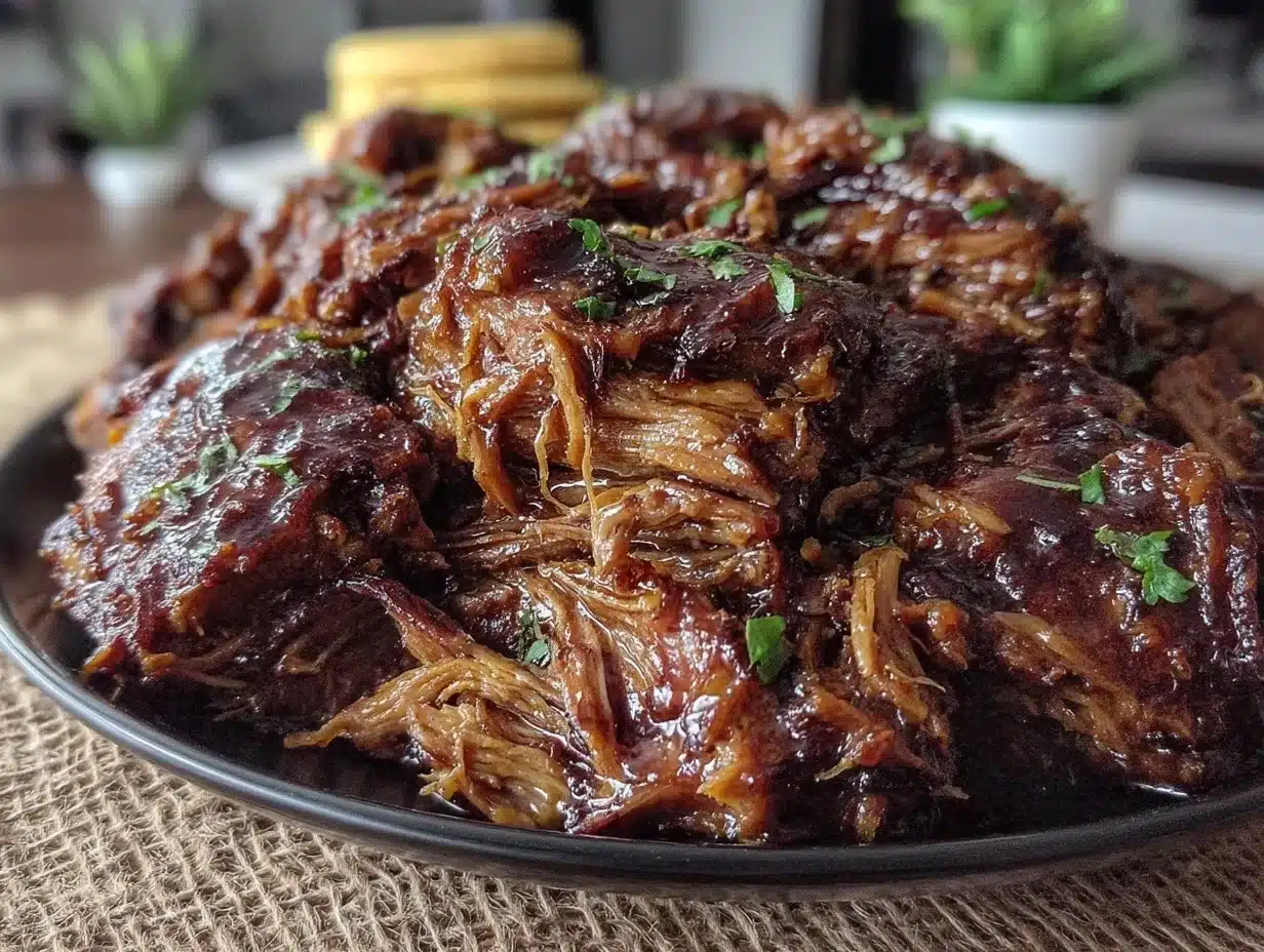 slow cooker pulled pork roast preparation steps