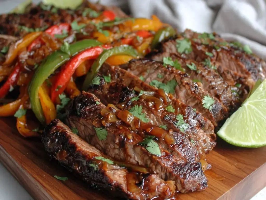 slow cooker steak fajitas - featured image