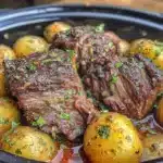slow cooker steak potatoes - featured image