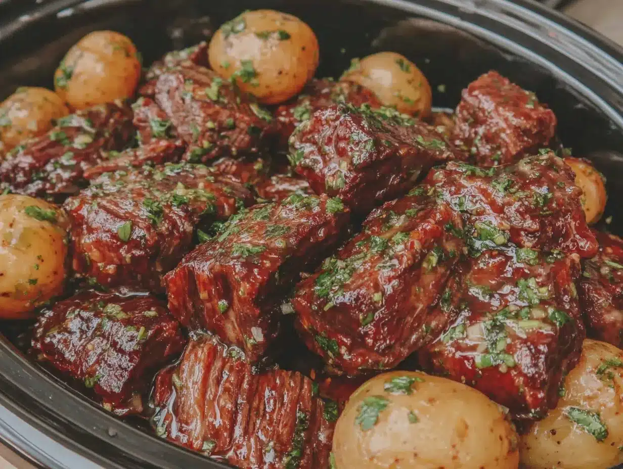 slow cooker steak potatoes preparation steps