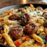 spicy cajun sausage pasta - featured image