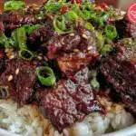 sticky sweet beef teriyaki bowl - featured image
