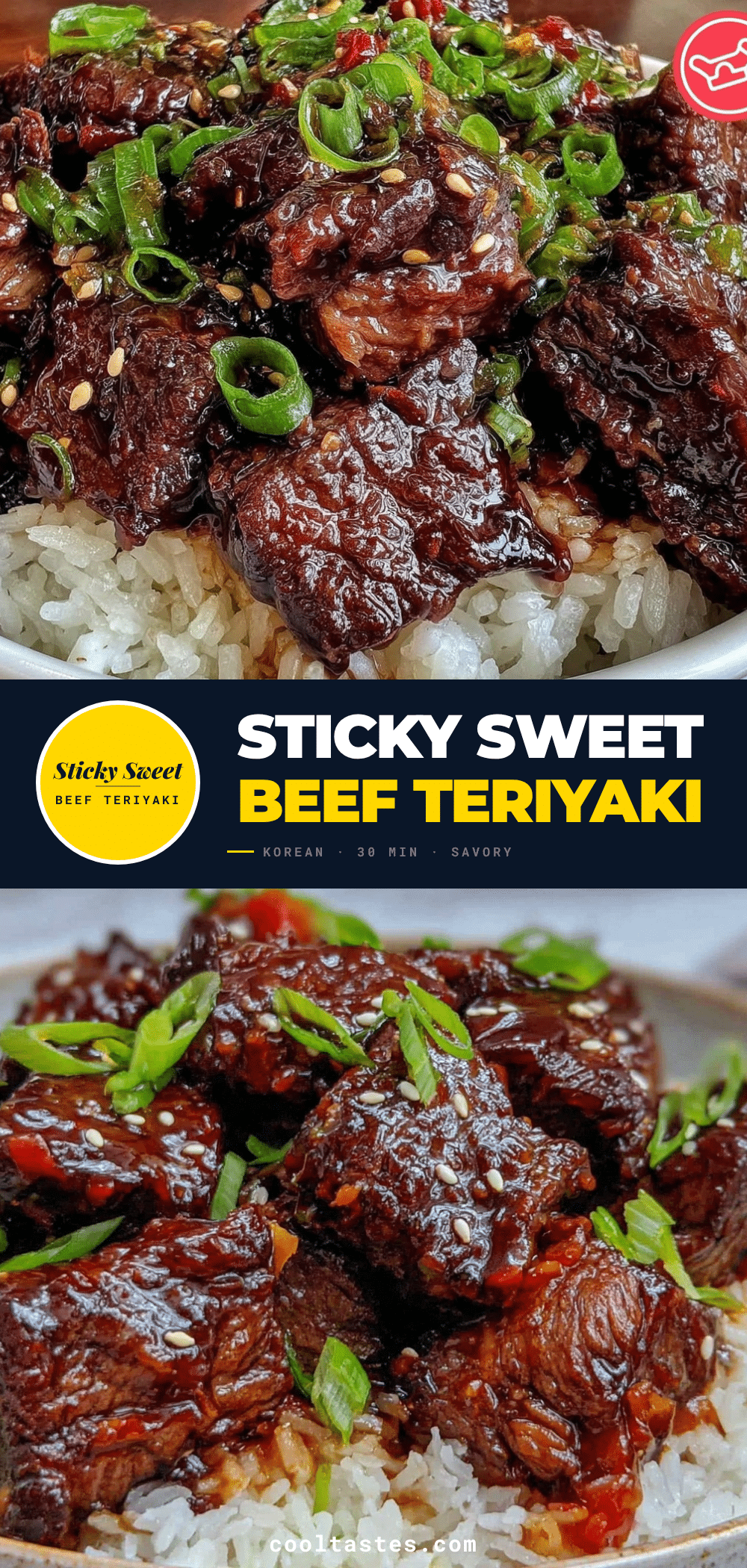sticky sweet beef teriyaki bowl recipe