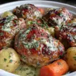 tender crockpot garlic butter chicken - featured image