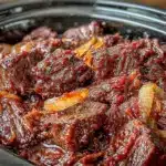 tender slow cooker meat dinner - featured image
