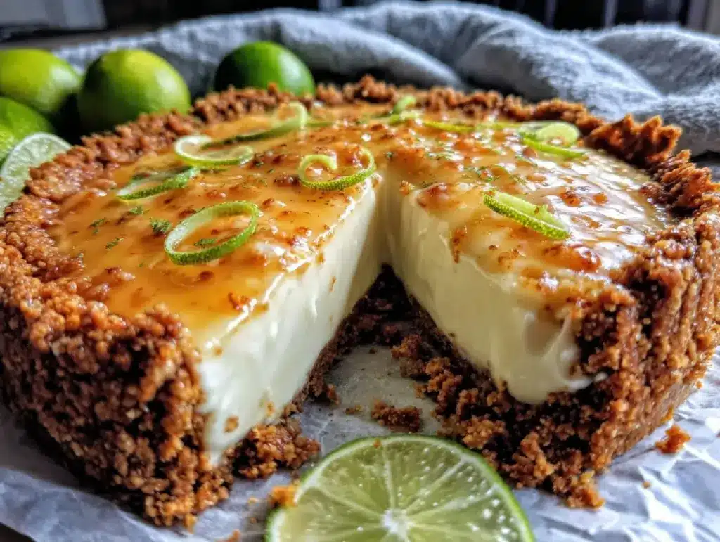 zesty key lime tart - featured image