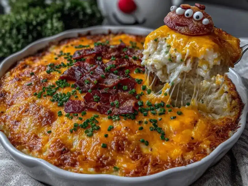 Cheesy Chicken Rice Bake - featured image