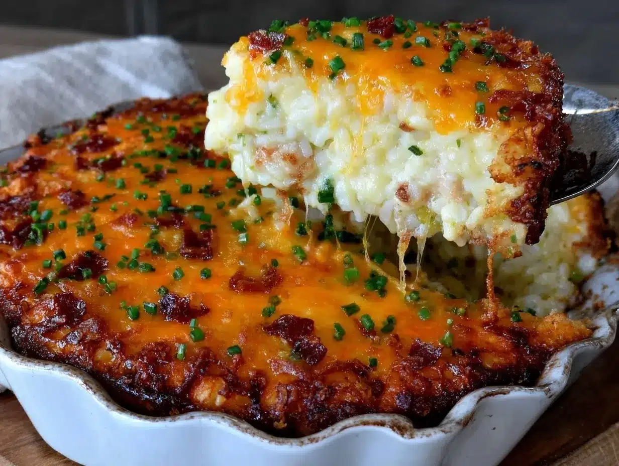 Cheesy Chicken Rice Bake preparation steps