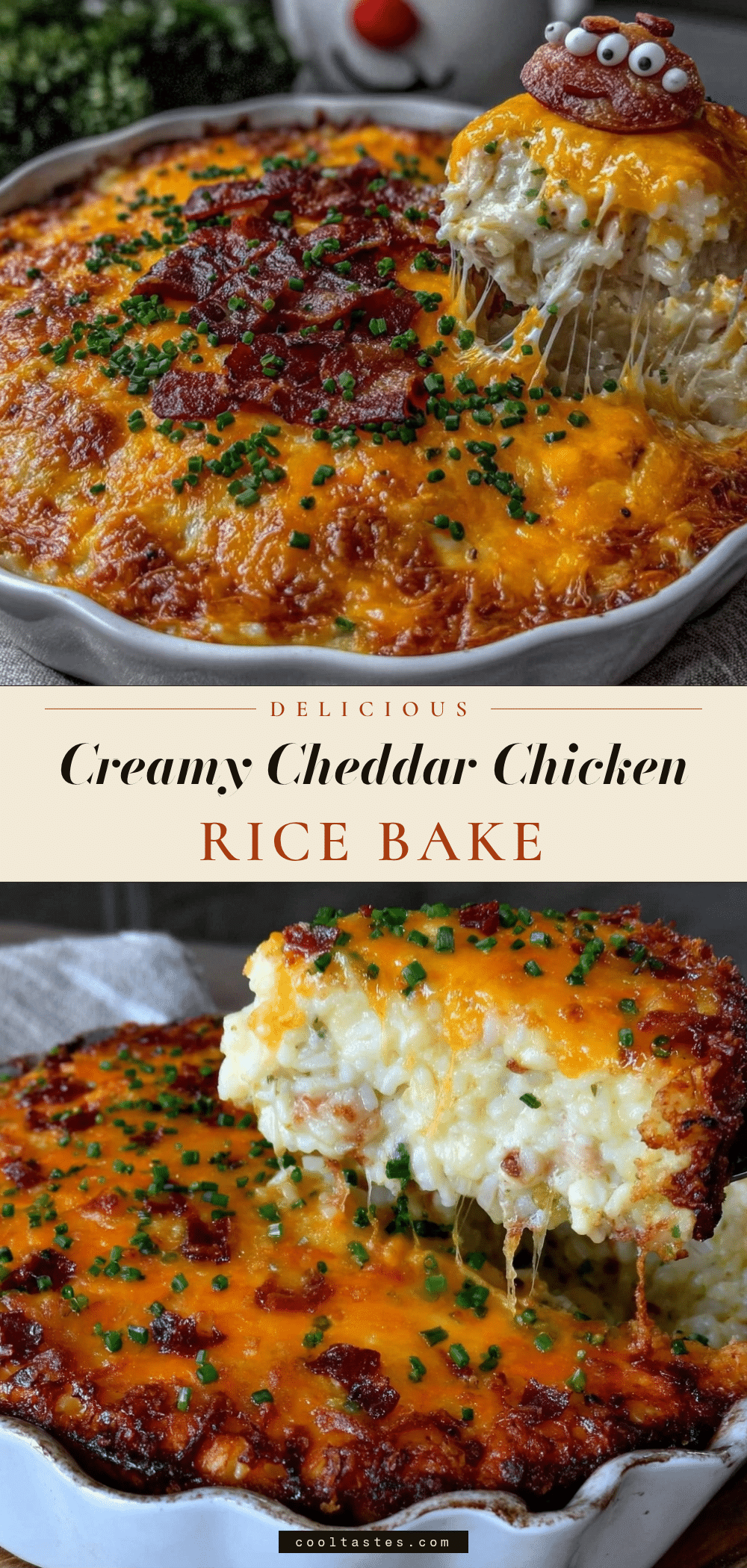 Cheesy Chicken Rice Bake recipe