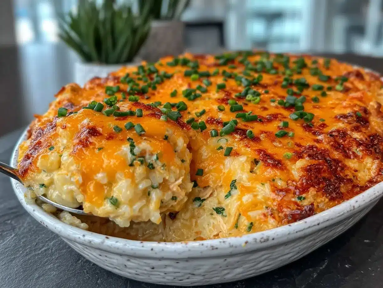 creamy chicken rice casserole preparation steps