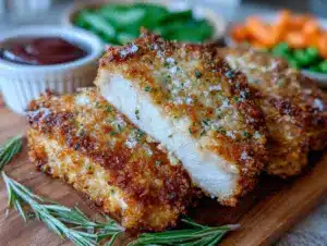 crispy air fryer parmesan pork chops - featured image