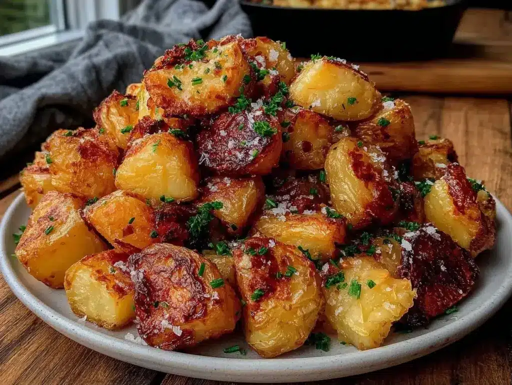 crispy pan fried potatoes - featured image