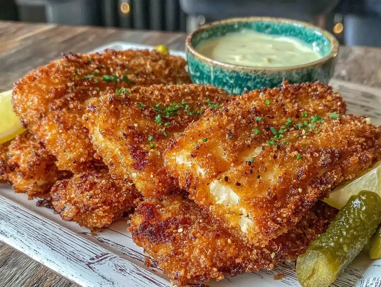 southern mustard fried catfish preparation steps