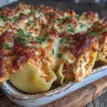 buffalo chicken stuffed shells - featured image