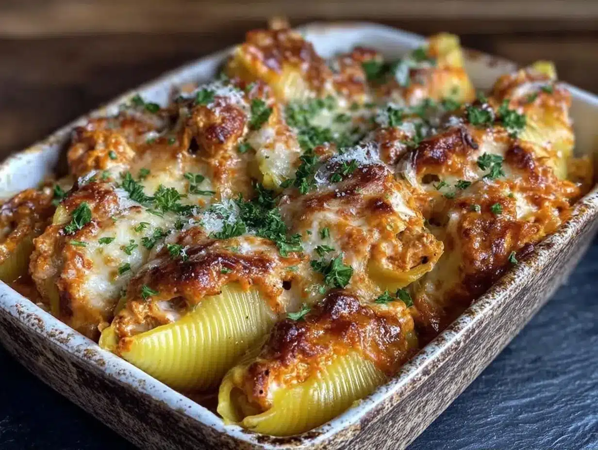 buffalo chicken stuffed shells preparation steps