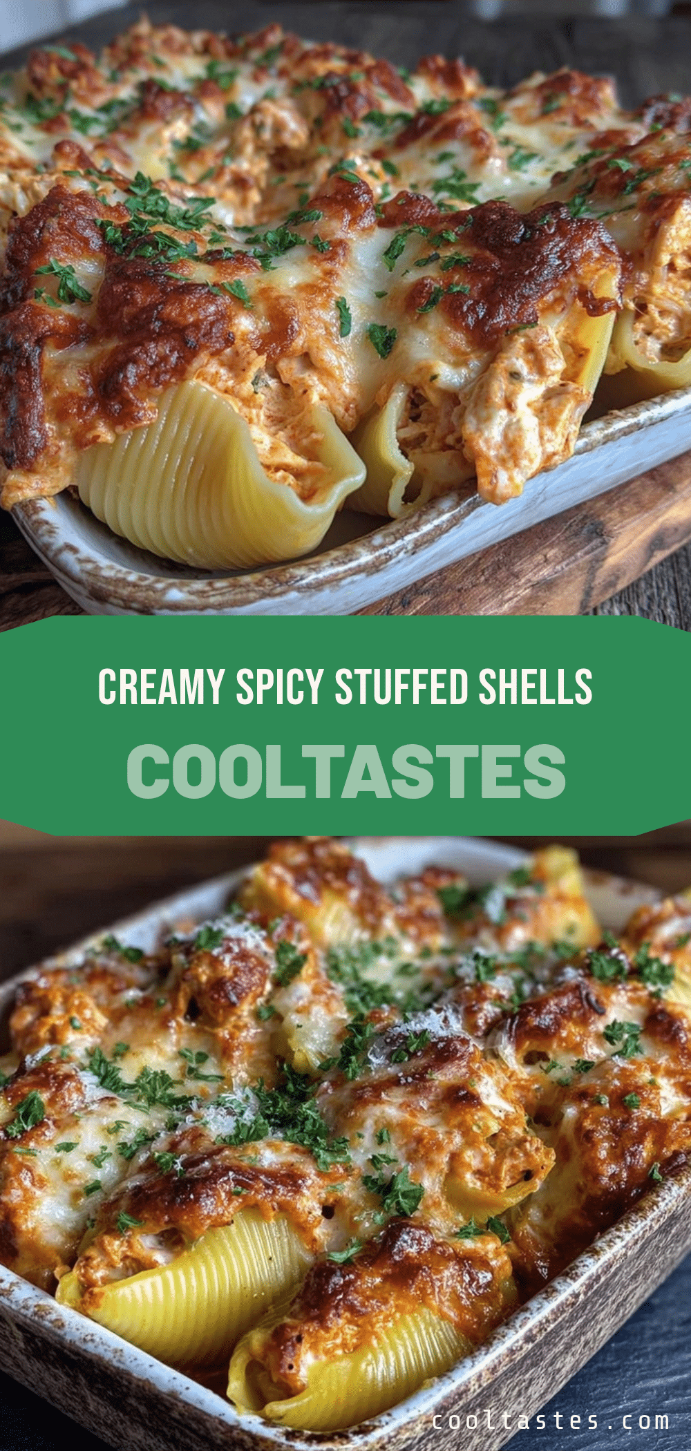 buffalo chicken stuffed shells recipe