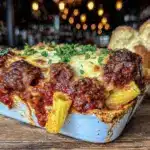 cheesy baked ziti with beef - featured image