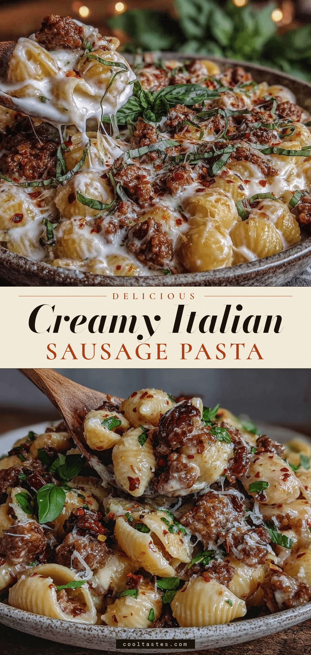 Creamy Italian Sausage Pasta recipe
