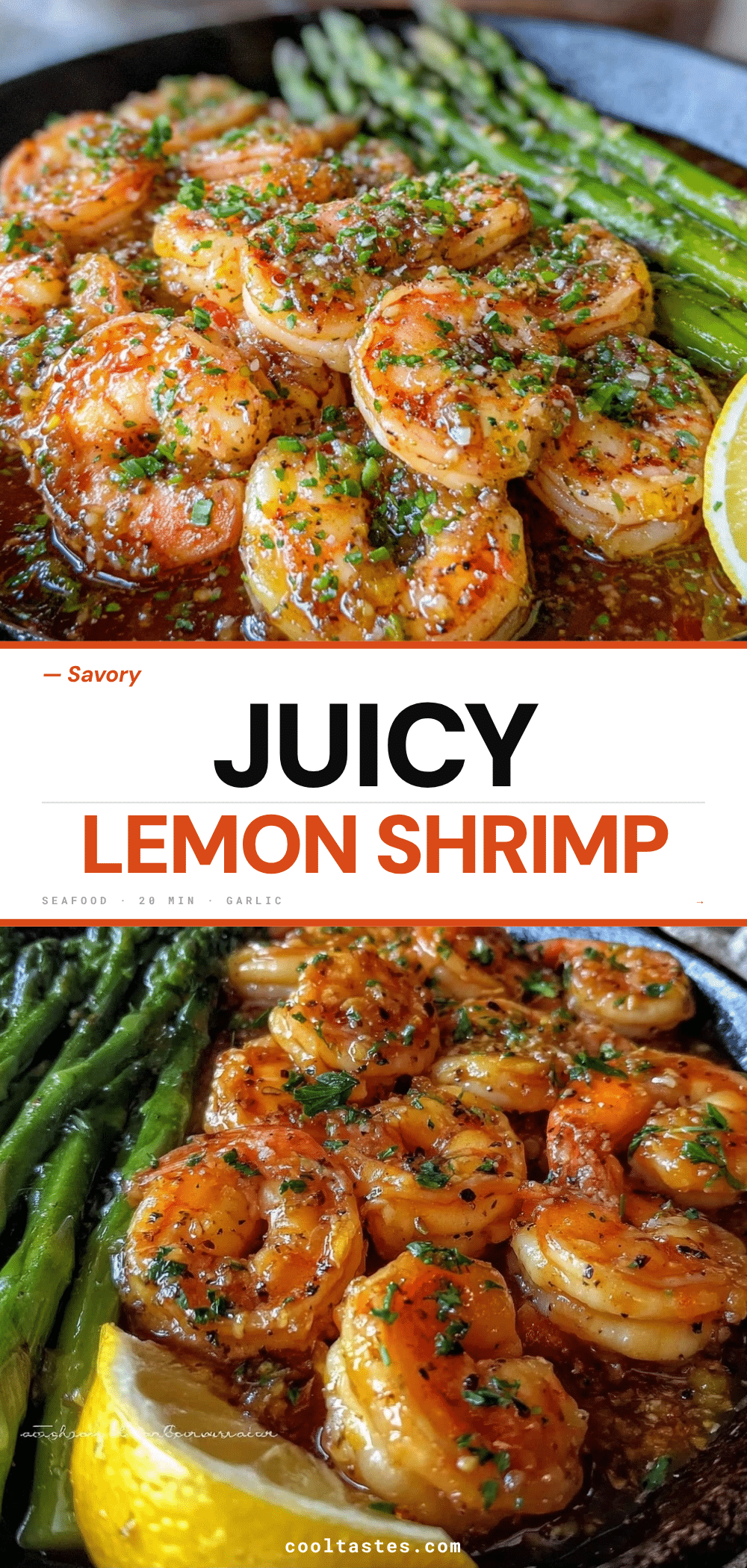 creamy lemon garlic shrimp and asparagus recipe