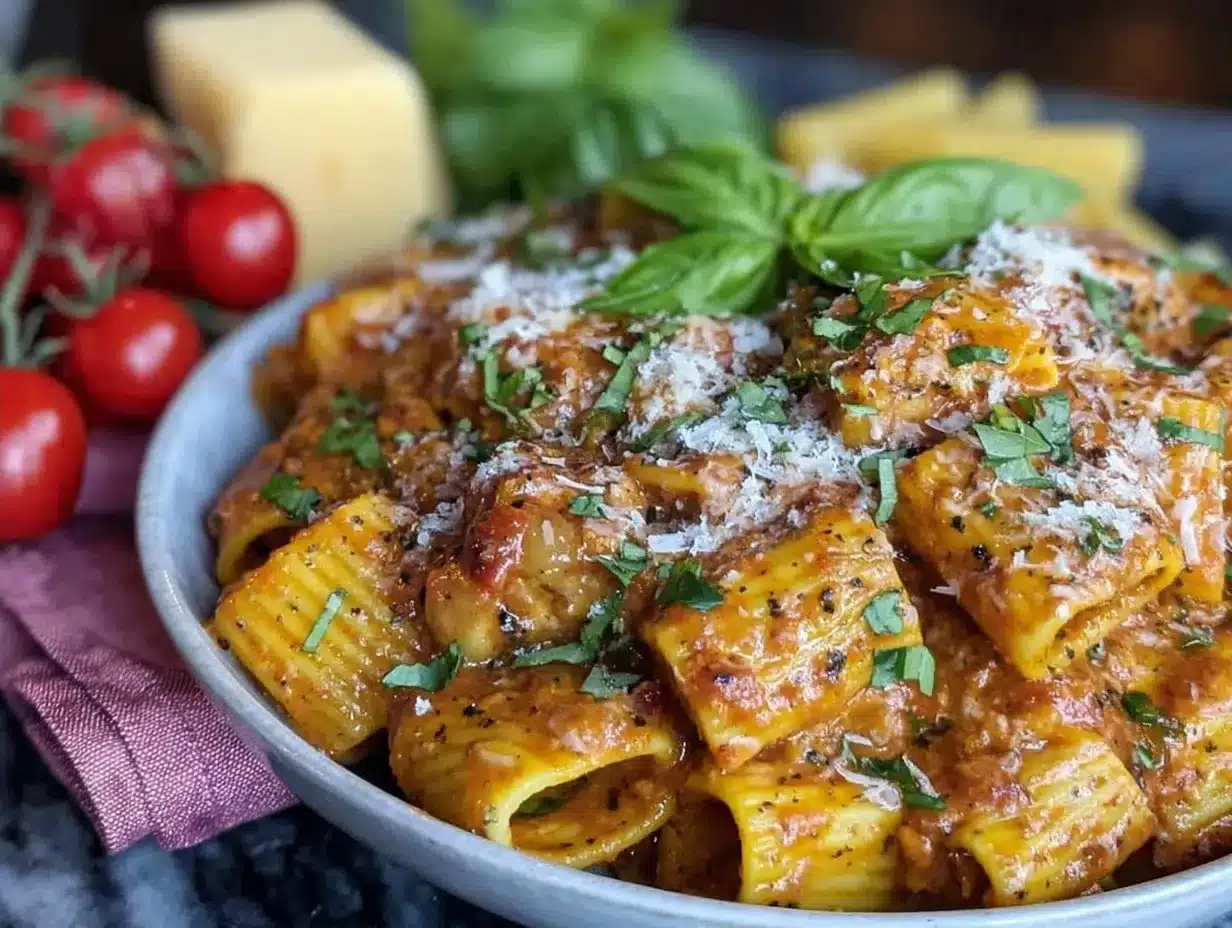 creamy tomato pasta sauce preparation steps