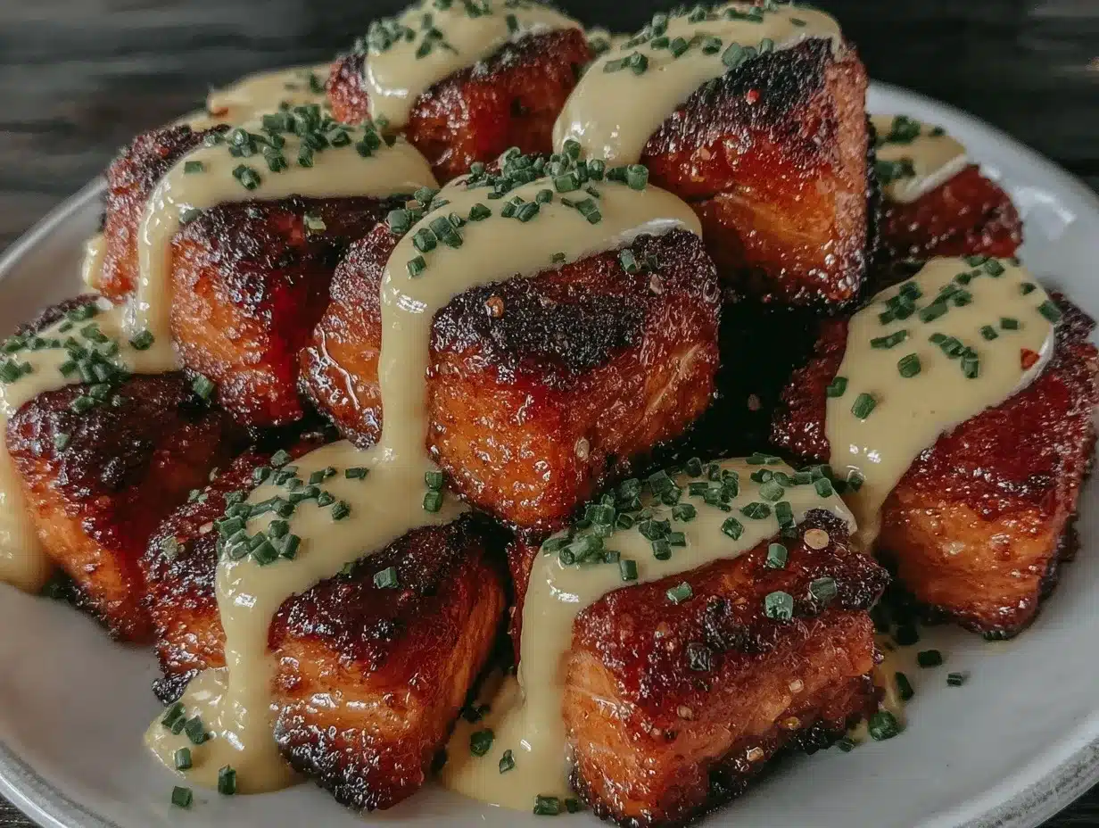crispy bang bang salmon bites preparation steps