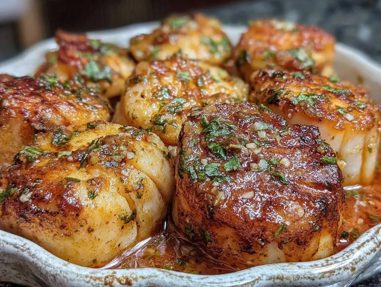 Garlic Butter Scallops preparation steps