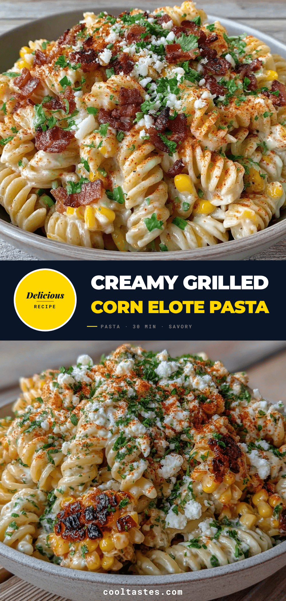 grilled corn elote pasta salad recipe