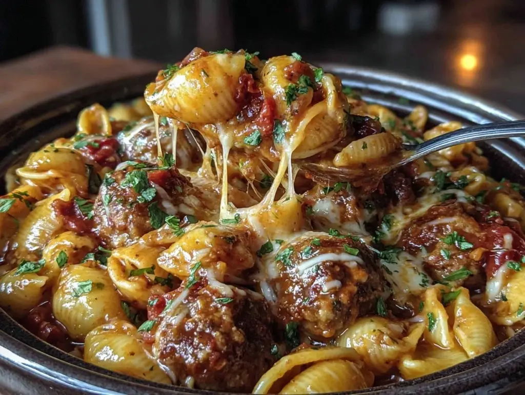 one pot meatball pasta - featured image