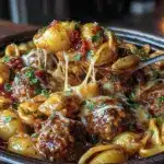 one pot meatball pasta - featured image