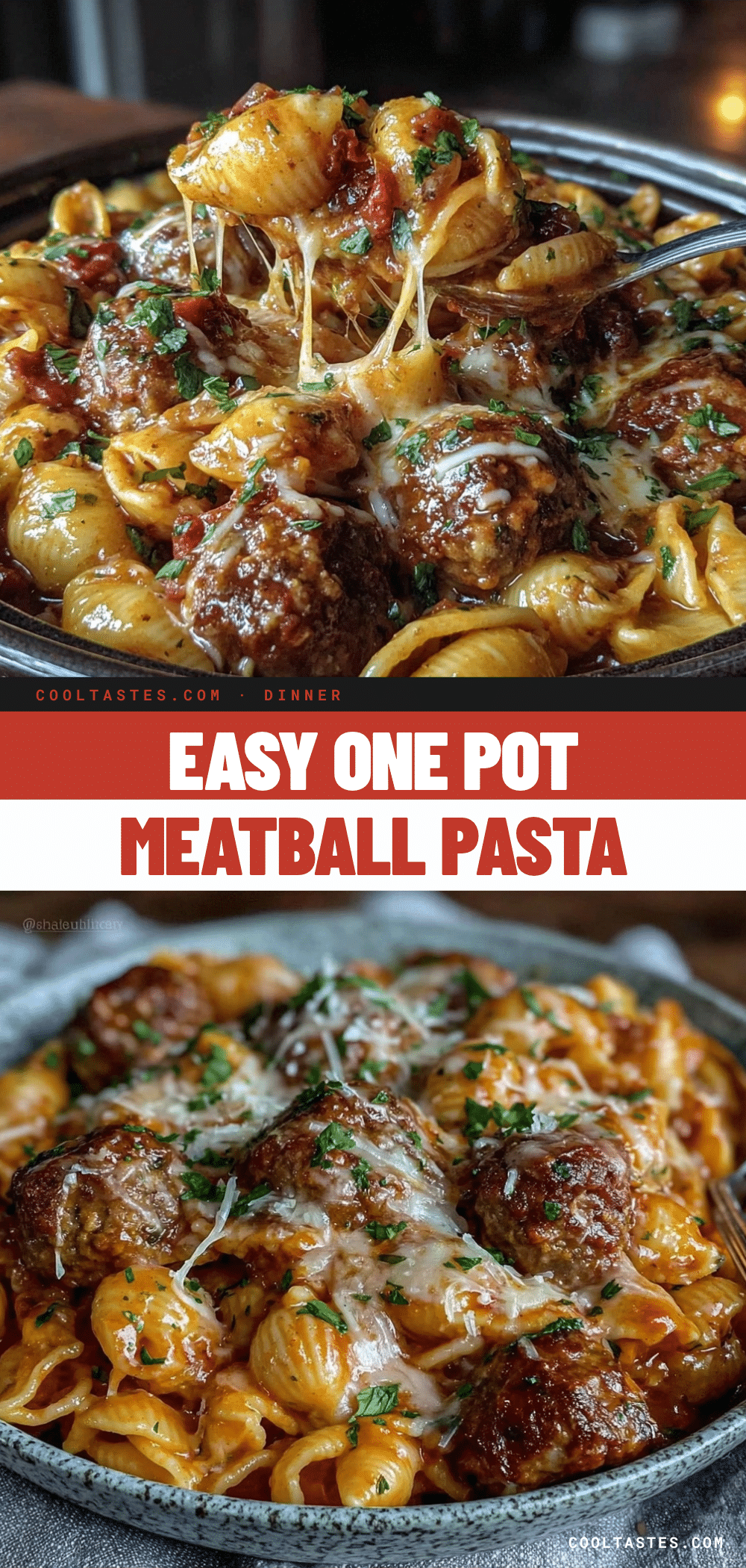 one pot meatball pasta recipe