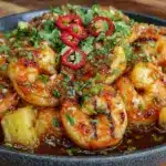 sweet chili pineapple shrimp - featured image