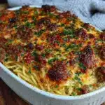 ultimate cheesy baked spaghetti - featured image
